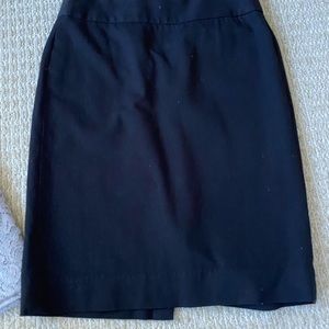 Classic black banana republic pencil skirt